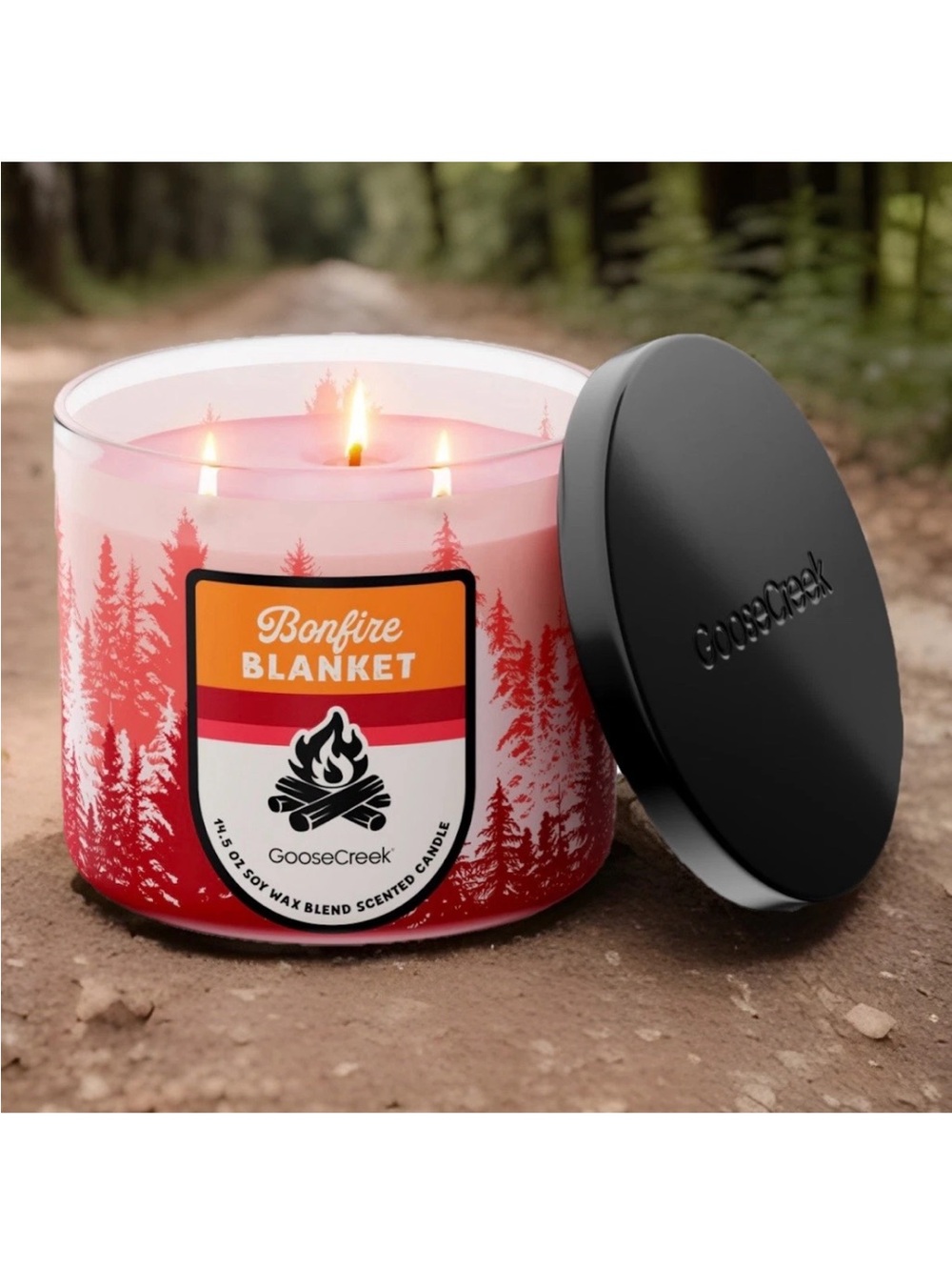 Goose Creek 3-Wick Candle- Bonfire Blanket (14.5 oz)